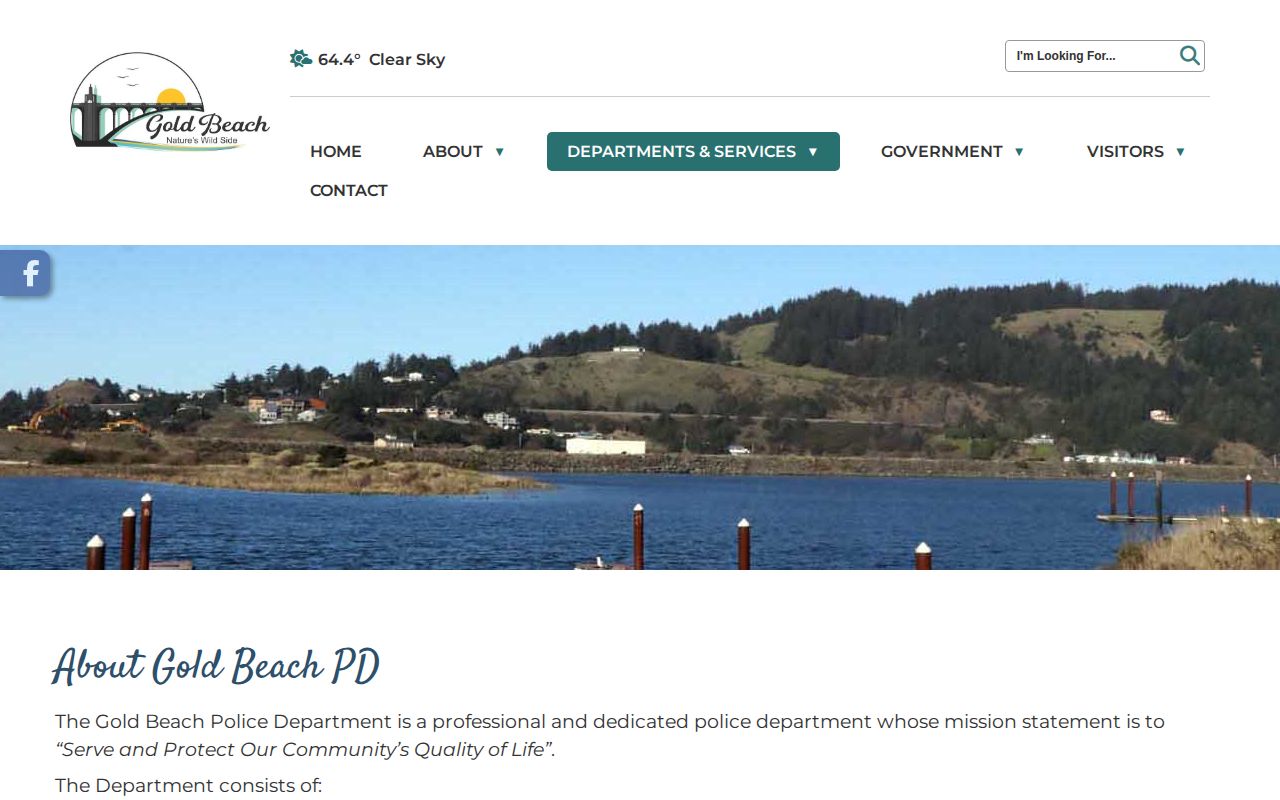 Curry County Gold Beach Police public record source